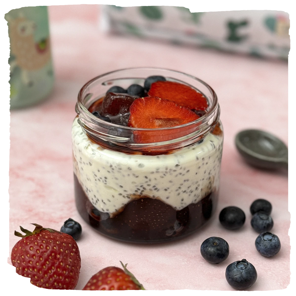 Fruity Chia Pudding Yogurt - Sütdiyari
