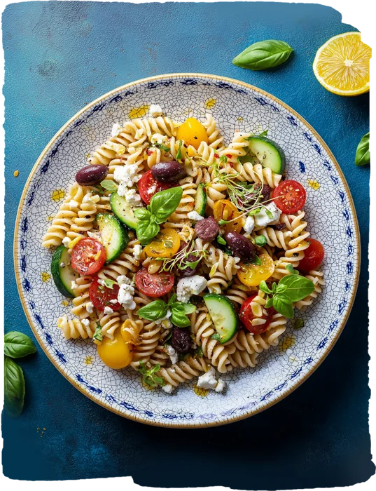 Akdeniz Usulü Burgu Makarna Salatası
